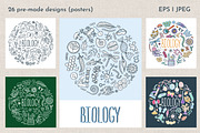 Hand Drawn Doodle Biology Clipart, an Object Graphic by KathrineWatercolor (Thumbnail 5 of 10)