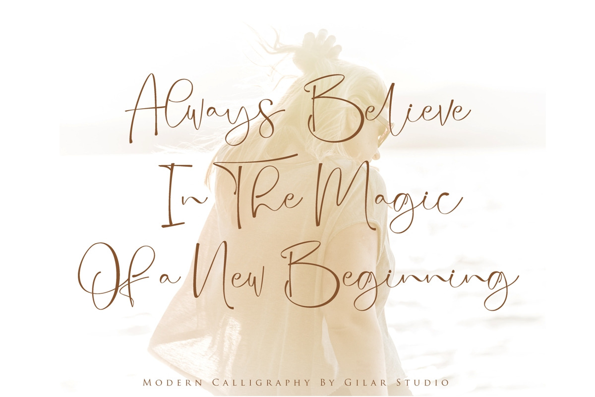 Quality Times | Modern Calligraphy, a Script Font by Gilar Studio (Photo 2 of 10)