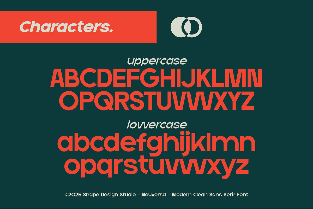 Neuversa - Modern Sans Serif Font, a Sans Serif Font by Snape Design Studio (Photo 3 of 12)