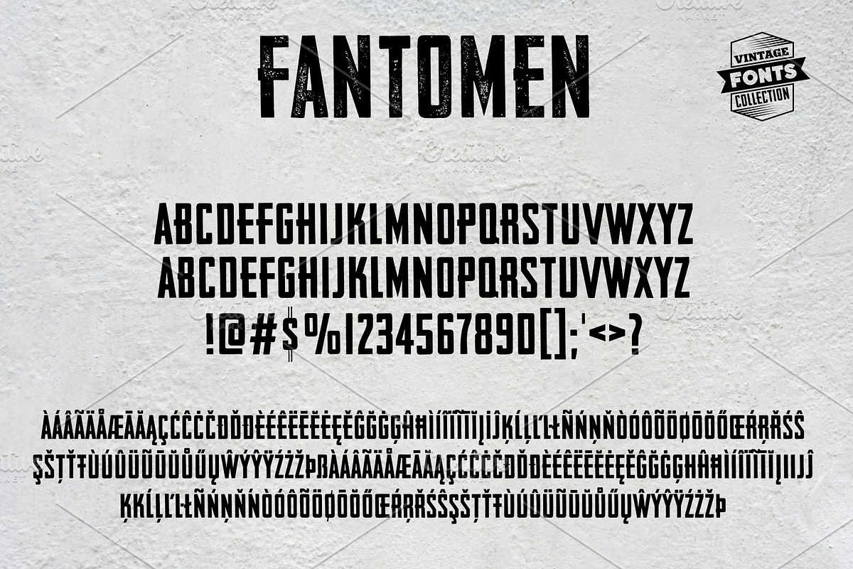 Fantomen - 2 vintage fonts preview 4