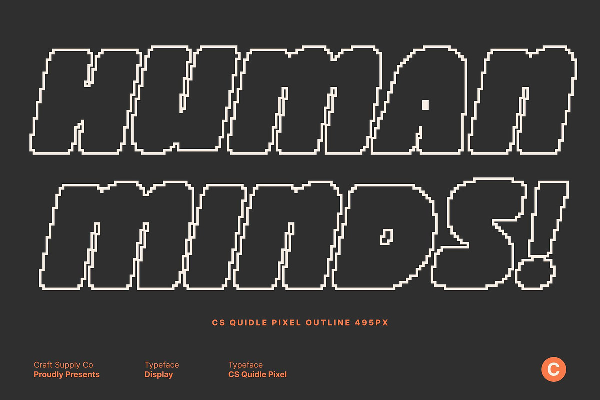 CS Quidle Pixel, a Sans Serif Font by Craft Supply Co. (Photo 3 of 8)