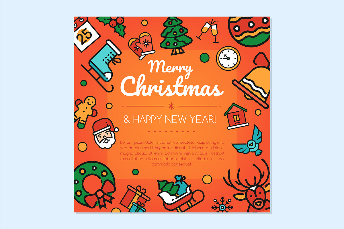 Christmas Line Icons Set + Bonuses, an Outline Icon by Boyko Pictures (Photo 8 of 14)