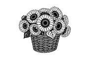 50 Woven Basket Vector Bundle, an Illustration by Designs_River (Thumbnail 38 of 51)