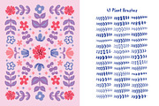 Crayon Florals 113 Procreate Brushes, a Brush Add-On by Pencil Twist (Thumbnail 2 of 10)