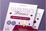 Valentine Dinner Flyer Set, a Flyer Template by Annora Studio (Thumbnail 4 of 6)