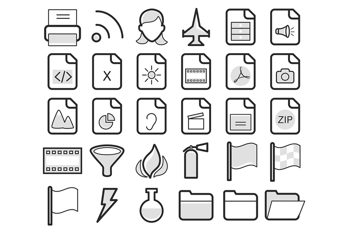 486 Web Application Icons, an Outline Icon by land art (Photo 6 of 7)
