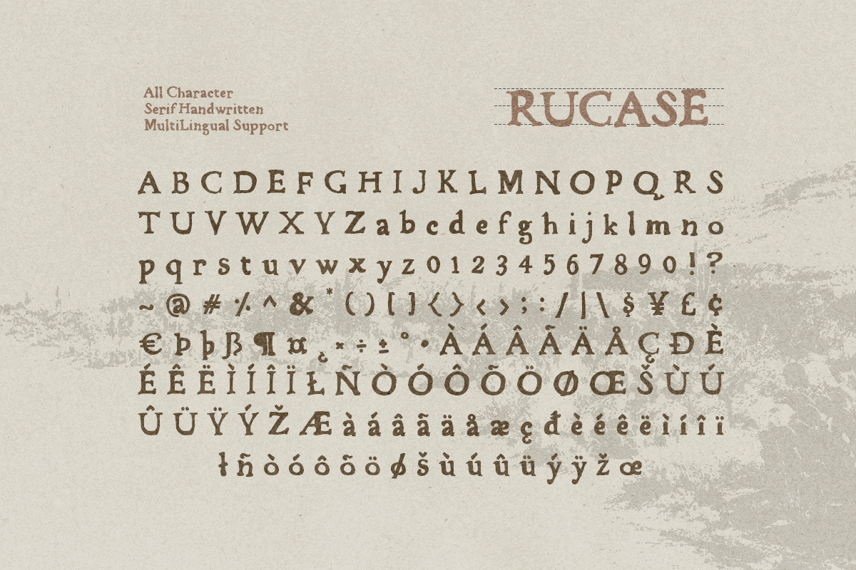 Rucase – Crafted with Character, a Handwritten Font by dailygraphic (Photo 9 of 9)