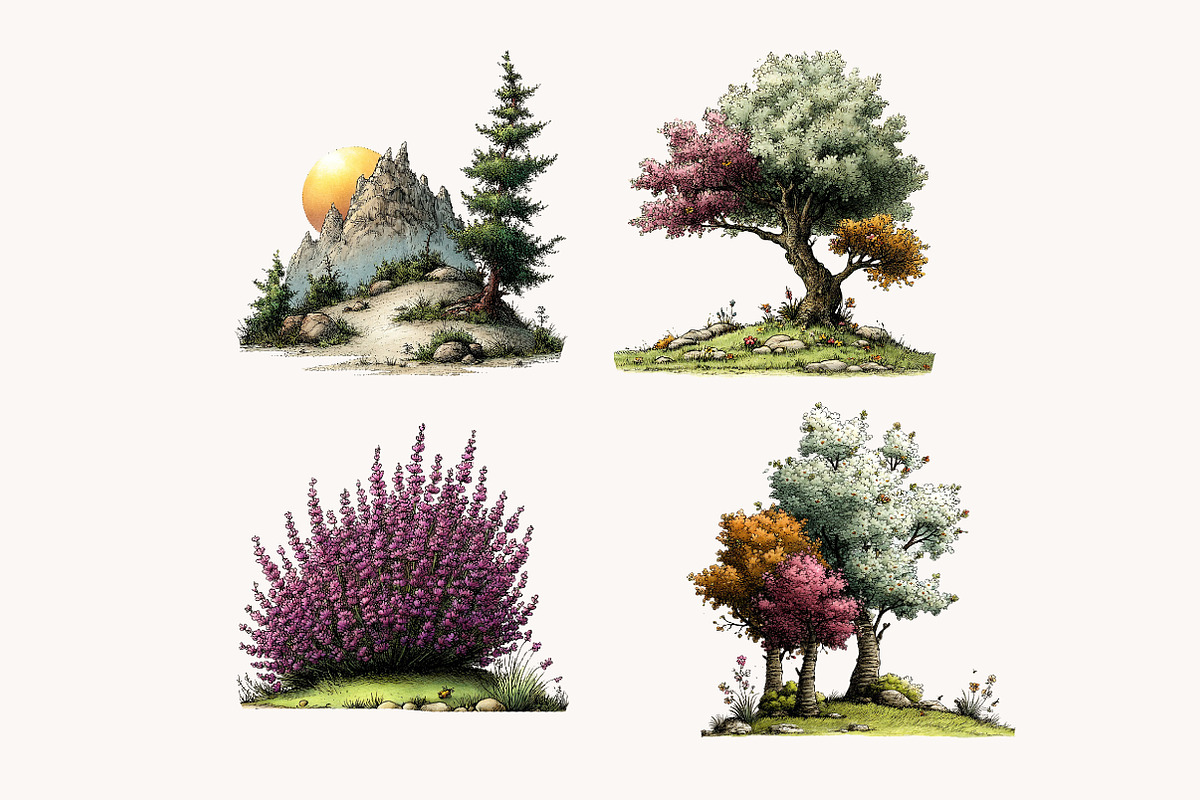 Nature Landscapes Clipart, a Seasonal Illustration by Designworld (Photo 6 of 10)