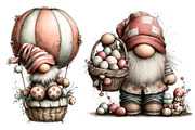 Whimsical Easter Gnome Clipart, a Graphic by CitraGraphics (Thumbnail 4 of 4)