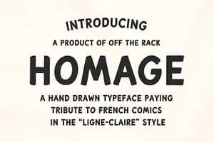 Homage | Hand Drawn Font