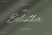 Belistha, a Script Font by Romiecreative (Thumbnail 1 of 7)