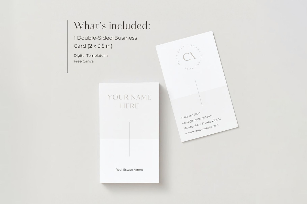 Real Estate Business Card Vertical, a Branding & Logo Template by EstateElements (Photo 2 of 8)