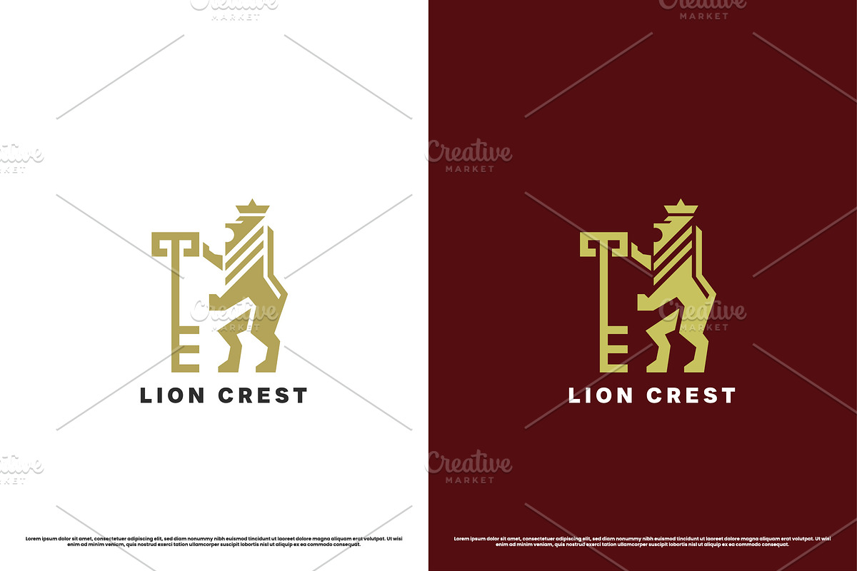 Lion Kingdom Luxury Logo Design Icon, a Branding & Logo Template by Morvana Crew