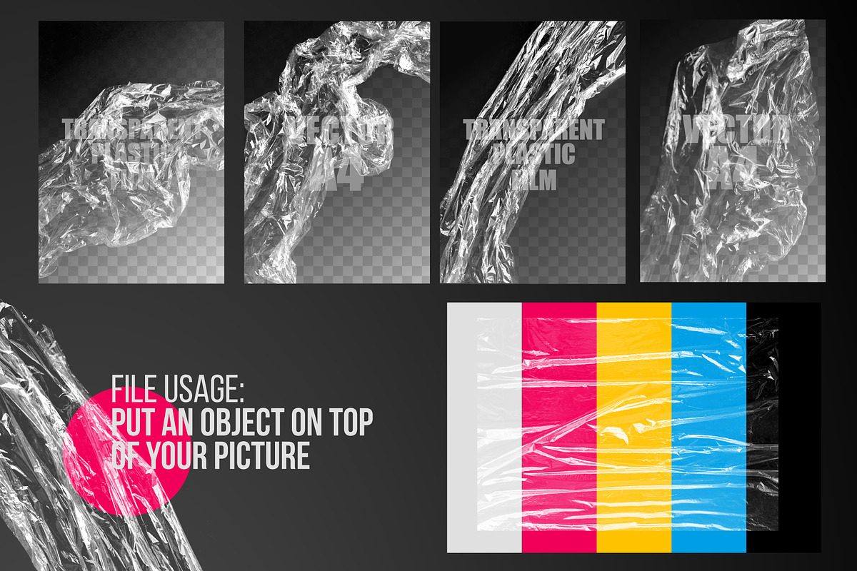 Film stretched crumpled VECTOR, a Texture Graphic by ArtemKovalenco (Photo 3 of 3)