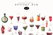 Spooky Bar Halloween Cocktails, a Seasonal Illustration by LiChu Art (Thumbnail 5 of 14)