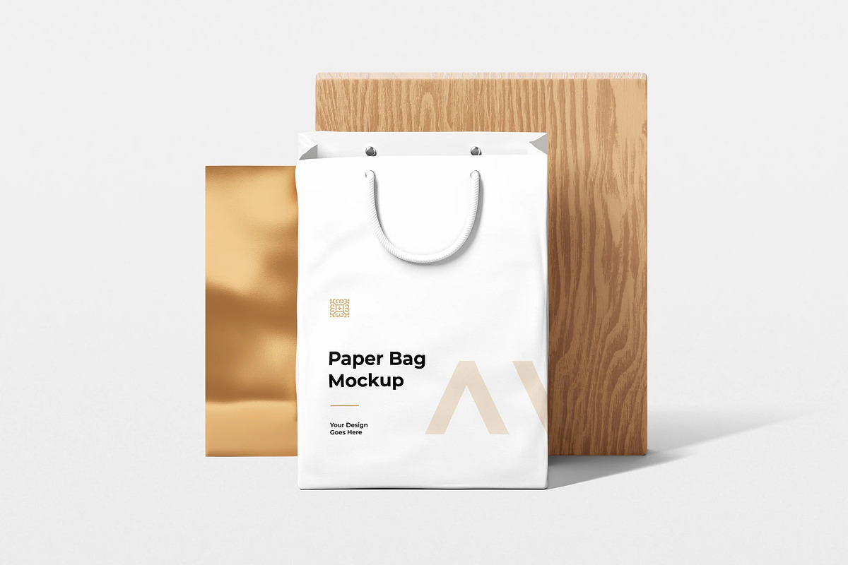 Shopping Bag Mockup, a Packaging Mockup by zpackcreative (Photo 1 of 4)