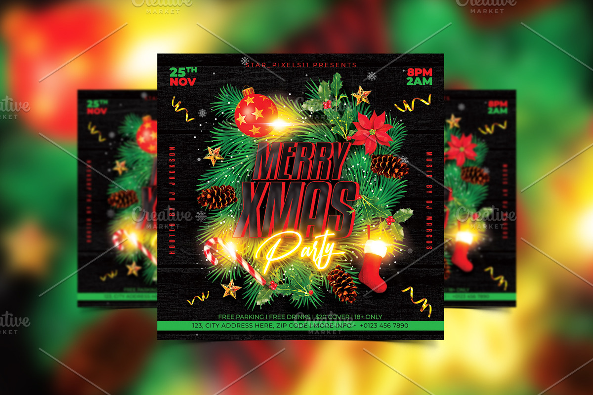 06 Christmas Flyer Bundle, a Flyer Template by StarPixles11 (Photo 7 of 8)