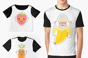 BLACK FRIDAY! Fruits cartoon set, a Food Illustration by SunnyWS (Thumbnail 4 of 8)