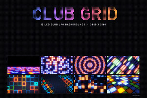 Club Grid - 12 JPG Backgrounds