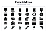 100 Essentials Glyph Vector Icons, an Outline Icon by Juicy Icons (Thumbnail 5 of 6)