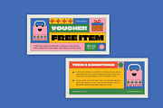 Retro Colorful Voucher, a Card Template by Neermana (Thumbnail 3 of 4)