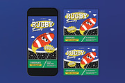 Blue Rugby Tournament Flyer Set, a Flyer Template by graphicook (Thumbnail 3 of 3)