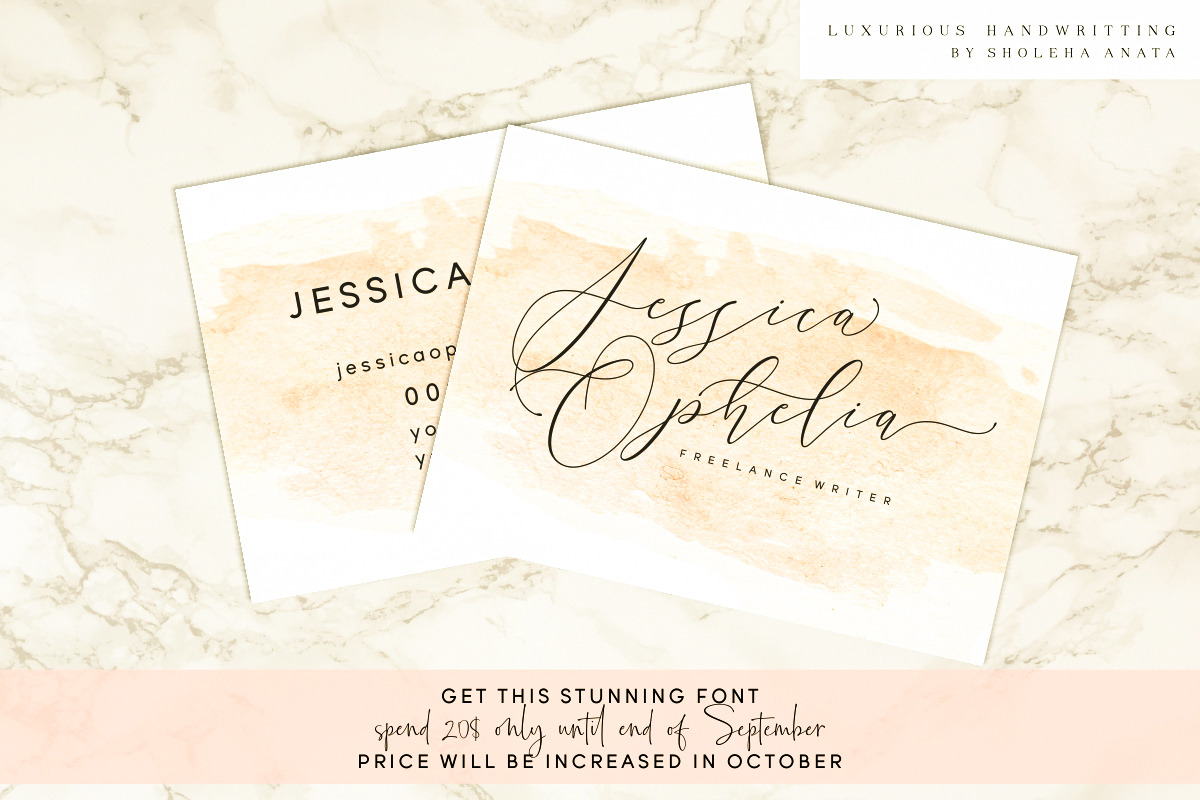 Sale 30% // Cintha Elegant Script preview 2