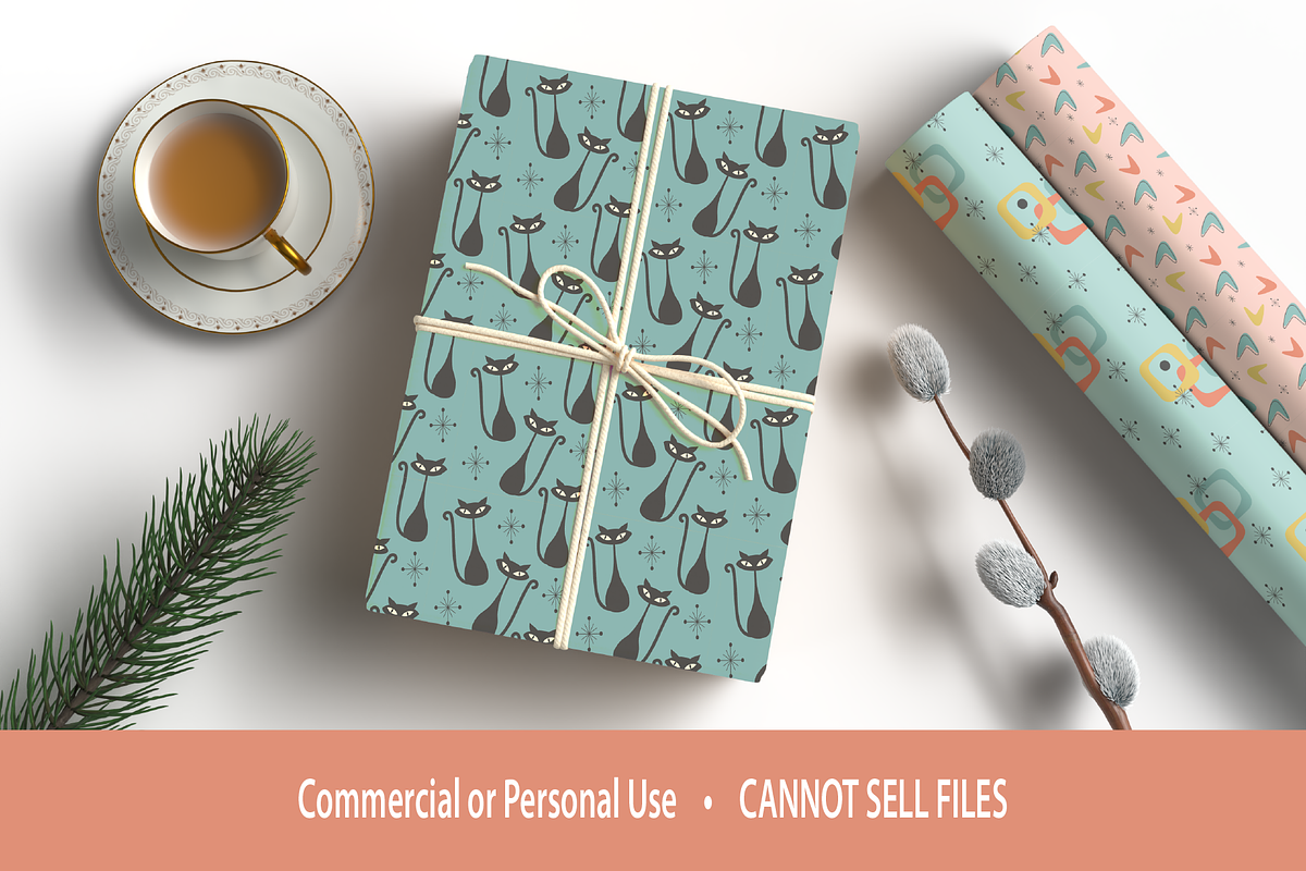 Mid Century Modern Seamless Patterns, a Pattern Graphic by Blynn Pippen (Photo 5 of 9)