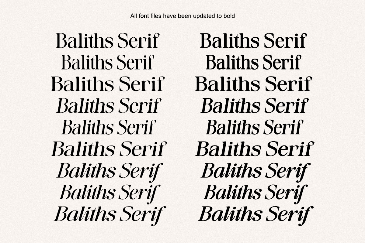 Baliths Serif, a Serif Font by Pista Mova (Photo 19 of 23)