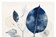 Deca Co - Blue Ink Botanical Shapes, a Texture Illustration by milatovar (Thumbnail 8 of 25)