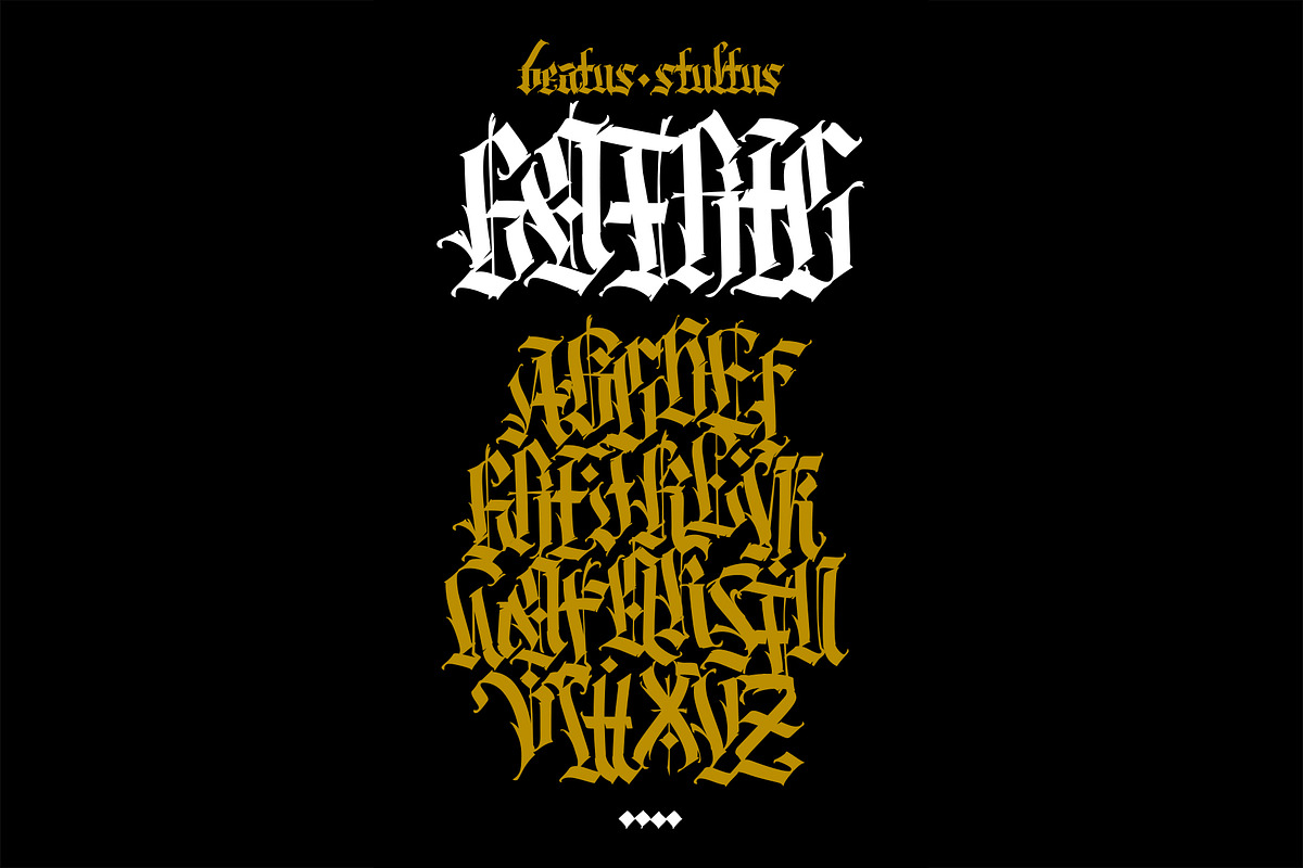 Gothic font - 11, a Blackletter Font by GeekClick (Photo 8 of 17)