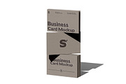 Minimalist Business Card Mockup Set, an Advertising Mockup by pixelmock (Thumbnail 7 of 15)