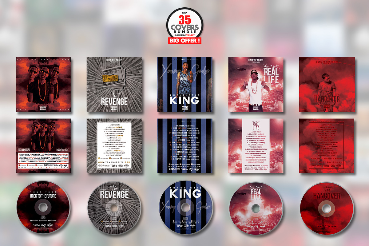 35 CD COVER TEMPLATES | 98%OFF, a Flyer Template by GIGA-TEMPLATE (Photo 7 of 78)