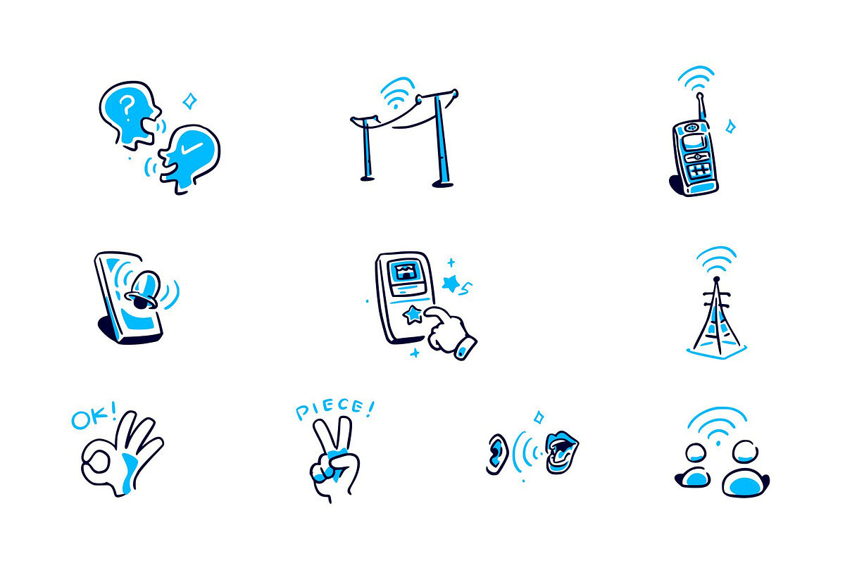 Communication Icon Doodle Vol 2, an Object Graphic by SLAB! Design (Photo 2 of 3)