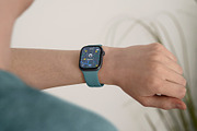 24 Watch Series 11 in Hand Mockups, a Wearable Device Mockup by Asylab (Thumbnail 97 of 107)