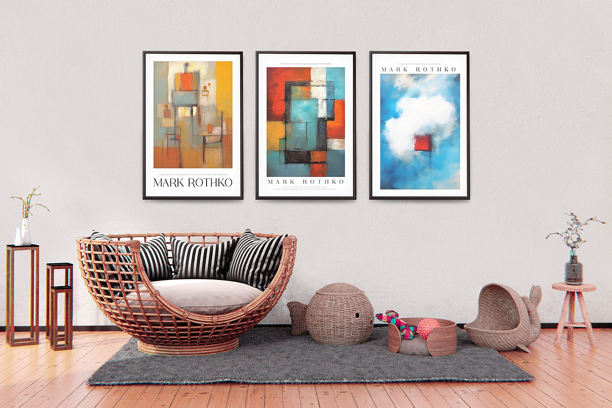 Art Poster Inspired by Mark Rothko, a Decorative Illustration by Vibrand Studio (Photo 11 of 12)