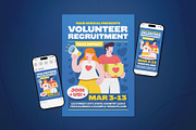 Volunteer Recruitment Flyer Set, a Flyer Template by The Good Store (Thumbnail 1 of 2)