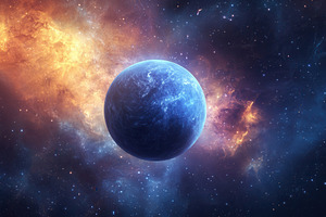 Vast universe background with stars, a Photo by Pavel_design