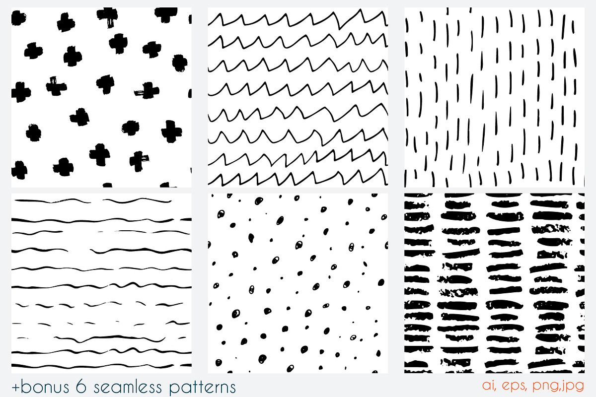 Art collage vector collection, a Pattern Graphic by Kate Art (Photo 18 of 18)
