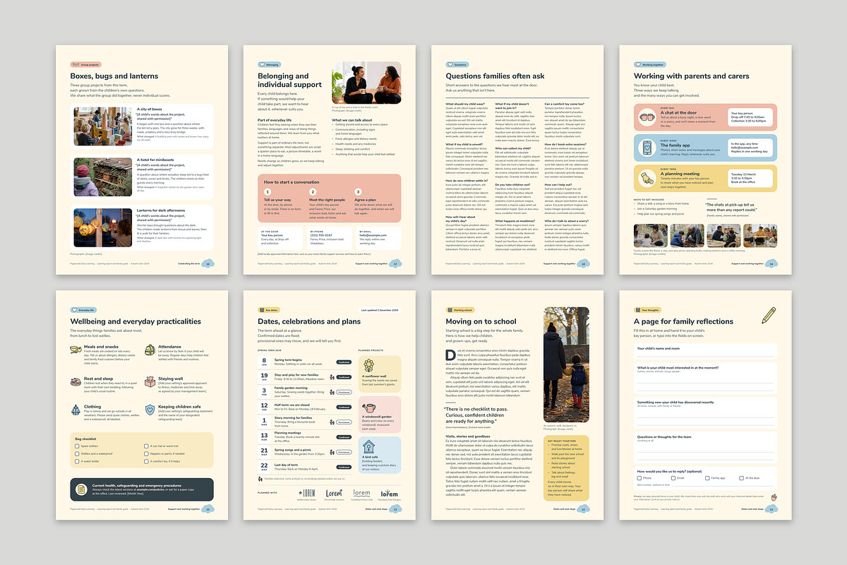 Preschool Learning Report Template, a Brochure Template by BrandPacks (Photo 4 of 6)