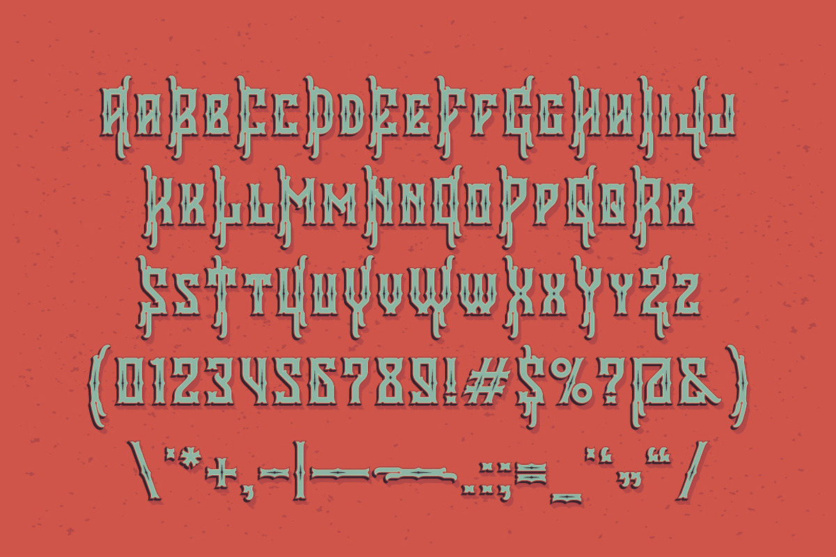 Falchion Edge font preview 3