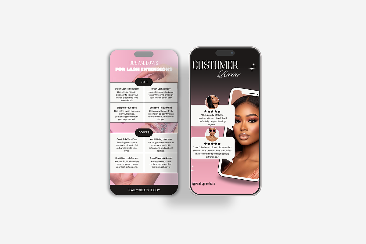Lash Technician Instagram Template, a Social Media Template by My Template Studio (Photo 19 of 21)