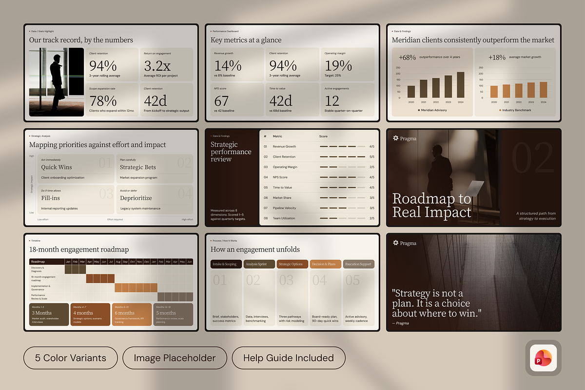 Pragma Consultant Deck PowerPoint, a Presentation Template by PaperSlides (Photo 3 of 8)