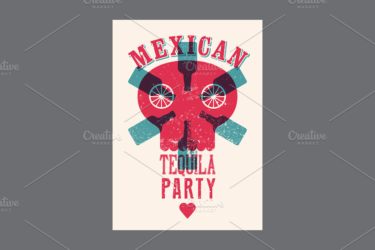 Mexican Party vector poster set., a Food Illustration by PoPaShop (Photo 9 of 10)