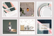 Pink tropical frames and patterns, an Illustration by marie dricot (Thumbnail 9 of 15)