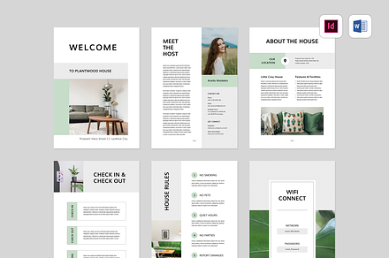 Welcome Book | MS Word & Indesign, a Brochure Template by Leaflove