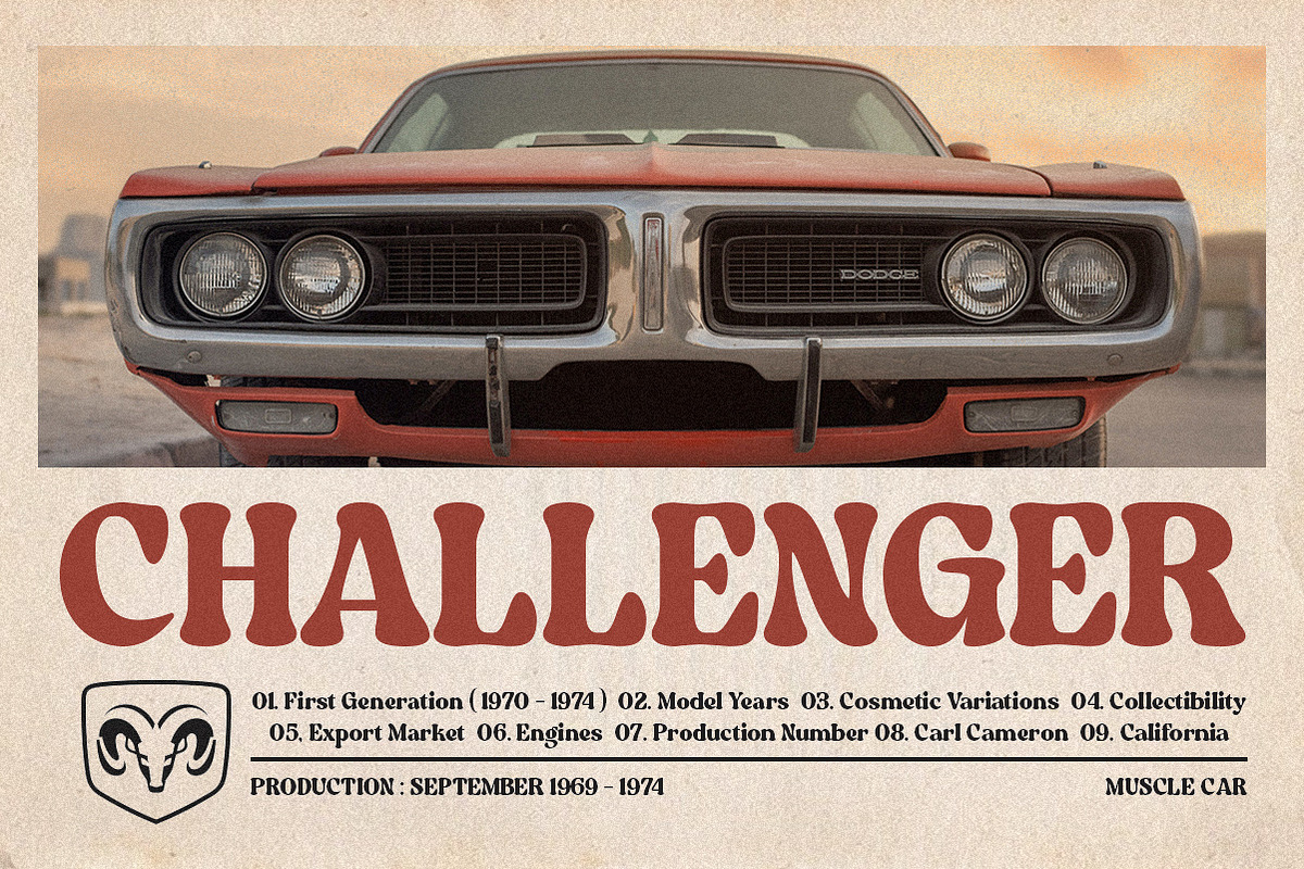 Glafton | Retro Serif, a Serif Font by Pentagonistudio (Photo 6 of 10)