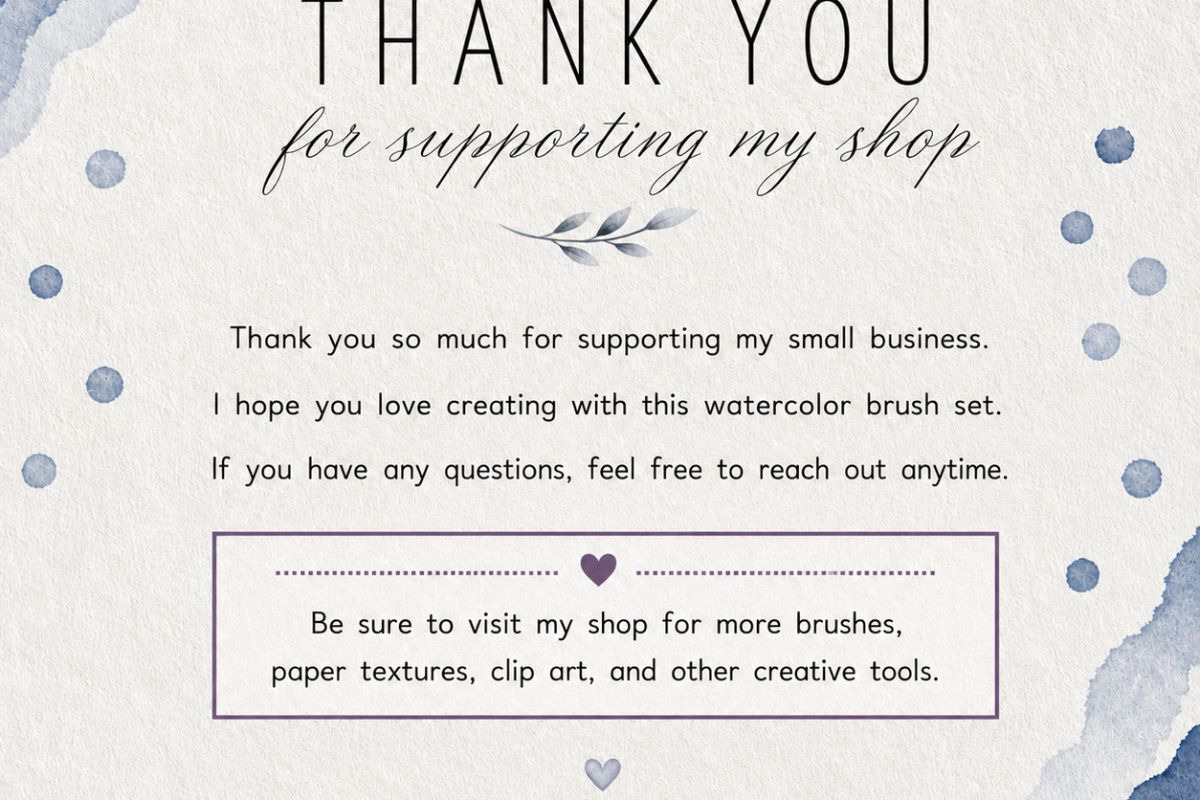 Mini Procreate Watercolor Brush Set, a Brush Add-On by Fins and Fiction (Photo 5 of 5)
