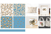 Сute owls. Seamless patterns., a Pattern Graphic by Novikova Lida (Thumbnail 6 of 9)