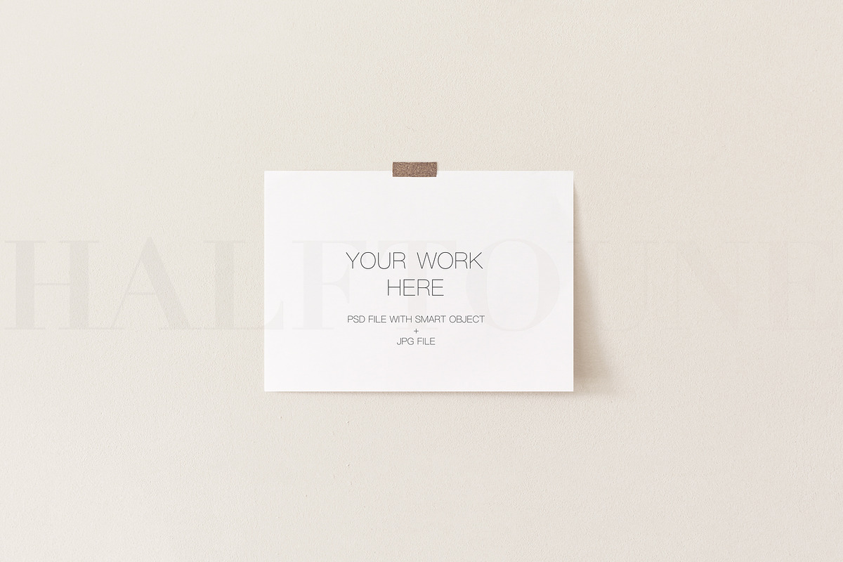 Mockup Landscape Art Print on Wall, a Graphic by HALFTOUNE (Photo 6 of 6)
